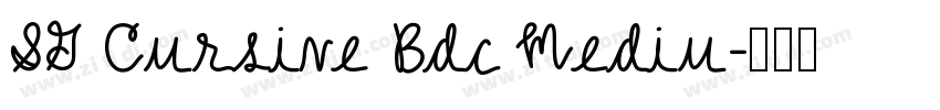 SG Cursive Bdc Mediu字体转换